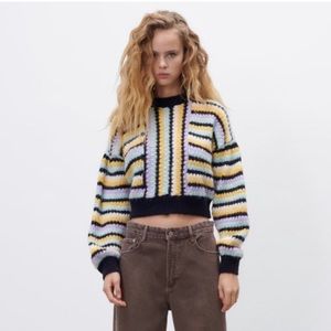 Zara Striped Knit Sweater